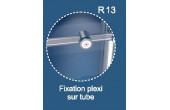 Fixations plexi sur lisses Rondo alu