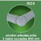 Raccord main courante réglable pour Rondo RAL 7037
