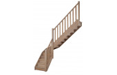 Escalier droit et tournant bois Gand