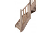 Escalier droit et tournant bois Gand