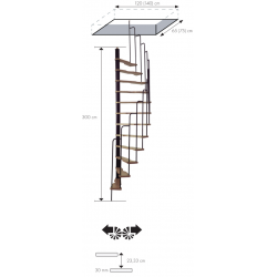 Escalier colimaçon Satellite