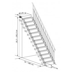 Escalier Extérieur Droit SKYWAY