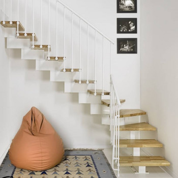 Escalier droit et 1/4 tournant Charme 90