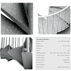 Nouveau Colimaçon Extérieur Métal Zingué F20  déjà disponible sur devis !