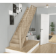 Escalier Classique Chêne MILAN Hauteur 260 à 305 cm