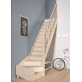 Escalier Classique TRADI ECO Chêne hauteur 260 à 305 cm