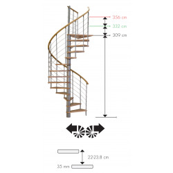 Escalier colimaçon Omega