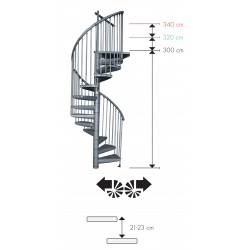 Escalier colimaçon Delta