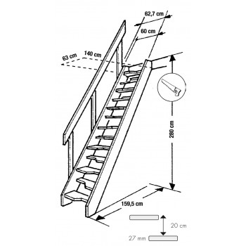 Escalier à pas alternés ALTERGO