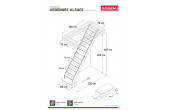 Escalier Classique ARDENNES Chêne 260 à 345 cm