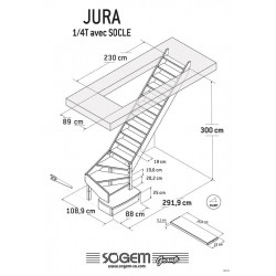 Escalier Classique JURA 275 à 300 cm