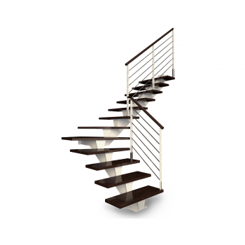 Escalier à limon central sur mesure M20