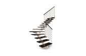 Escalier à limon central sur mesure M20