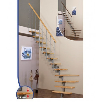 Escalier quart tournant gain de place ARIZONA