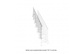 garde-corps d'escalier supplémentaire 12 marches