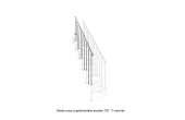 garde-corps d'escalier supplémentaire 13 marches