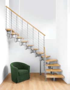 Escalier quart tournant modulaire Kompact Arké